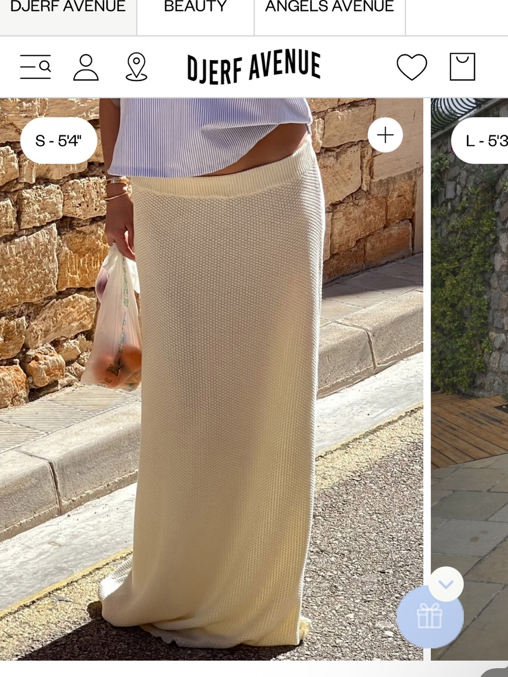 Djerf Avenue prinpresa skirt